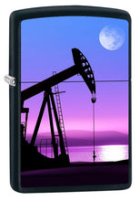 Load image into Gallery viewer, Zippo Lighter- Personalized Message Engrave for Oil Pumps Black Matte #Z5109
