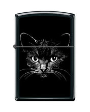 Load image into Gallery viewer, Zippo Lighter-Cat Sketch Tattoo Drawing Black Matte Windproof Lighter #Z5465
