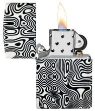 Load image into Gallery viewer, Zippo Lighter - Custom Engraved with Your Message - Glowing Swirls Design 540 Color Glow in The Dark Pocket Lighter 46012
