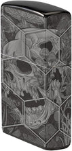 Load image into Gallery viewer, Zippo - Customized Message on Mushroom Skulls High Polish Black Pocket 46425
