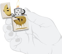 Load image into Gallery viewer, Zippo Drippy Dollar Design Mercury Glass Pocket Lighter
