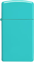 Load image into Gallery viewer, Zippo Slim Flat Turquoise Pocket Lighter
