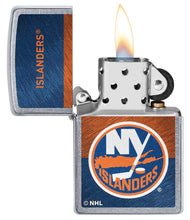 Load image into Gallery viewer, Zippo Lighter - Personalized Customize Message Engrave on Backside for New York Islanders NHL Team 48046
