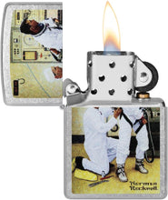 Load image into Gallery viewer, Zippo Norman Rockwell Astronaut Street Chrome Pocket Lighter
