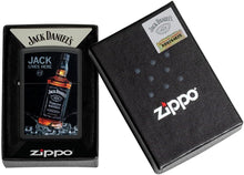Load image into Gallery viewer, Zippo Jack Daniel's Jack Lives Here Black Matte Pocket Lighter
