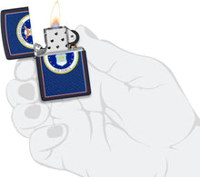 Load image into Gallery viewer, Zippo Lighter - Customized Message on U.S. Air Force™ Navy Matte Pocket 46488
