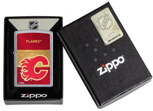 Load image into Gallery viewer, Zippo Lighter - Personalized Customize Message Engrave on Backside for Calgary Flames NHL Team 48032

