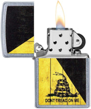 Load image into Gallery viewer, Zippo Don't Tread on Me Street Chrome Pocket Lighter
