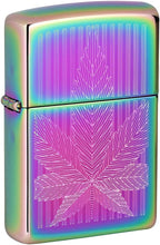 Load image into Gallery viewer, Zippo Cannabis Design Engraved Leaf Multi Color Pocket Lighter
