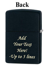 Load image into Gallery viewer, Zippo Lighter - Personalized Custom Message Engrave on Classic with Zippo Logo Windproof Lighter
