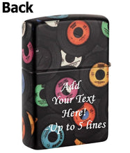 Load image into Gallery viewer, Zippo Lighter- Personalized Engrave Music Guitar Musical Note Records 48770
