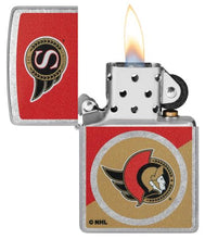 Load image into Gallery viewer, Zippo Lighter - Custom Engraved with Your Message for NHL Ottawa Senators 2024 Street Chrome Pocket Lighter 46201
