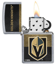Load image into Gallery viewer, Zippo Lighter - Personalized Customize Message Engrave on Backside for Vegas Golden Knights NHL Team 48057
