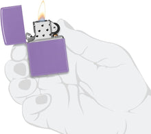 Load image into Gallery viewer, Zippo Lighter - Customized Message Classic Smoky Lavender Pocket Lighter 46681
