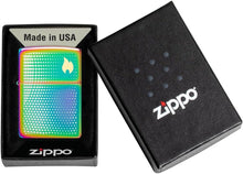 Load image into Gallery viewer, Zippo Lighter - Customized Message Dot Matrix Multi Color Pocket Lighter 46569
