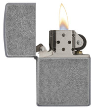 Load image into Gallery viewer, Zippo Lighter - Personalized Custom Message Engrave Chrome Windproof Lighter Antique Silver Plate 121FB
