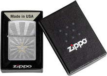 Load image into Gallery viewer, Zippo Lighter - Customized Message Engraved Star Western - Brushed Chrome 48657
