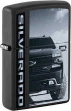 Load image into Gallery viewer, Zippo Chevy Silverado Truck Black Matte Pocket Lighter
