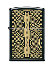 Load image into Gallery viewer, Zippo Lighter- Personalized Engrave Dollarsign Black Matte #Z5430
