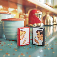 Load image into Gallery viewer, Zippo Lighter - Custom Engraved with Your Message for Vintage Ad Lighter Set Matte Pocket Lighters 46295
