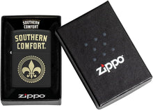 Load image into Gallery viewer, Zippo Southern Comfort Logo Black Matte Pocket Lighter
