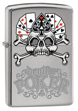 Load image into Gallery viewer, Zippo Lighter- Personalized Engrave Ace of Spades Card Game Devil's Poker
