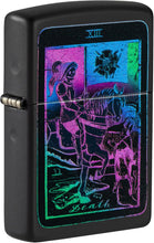 Load image into Gallery viewer, Zippo Black Light Tarot Card Design Pocket Lighter
