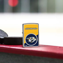 Load image into Gallery viewer, Zippo Lighter - Custom Engraved with Your Message for NHL Nashville Predators 2024 Street Chrome Pocket Lighter 46197
