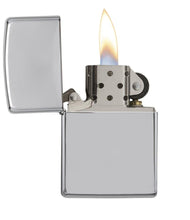 Load image into Gallery viewer, Zippo Lighter - Personalized Custom Message Engrave Chrome Windproof Lighter High Polish Chrome 250
