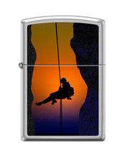 Load image into Gallery viewer, Zippo Lighter-Rock Climbing Satin Chrome Windproof Lighter #Z5405

