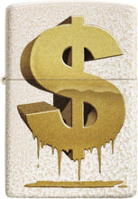 Load image into Gallery viewer, Zippo Drippy Dollar Design Mercury Glass Pocket Lighter
