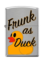 Load image into Gallery viewer, Zippo Lighter- Frunk As Duck Design Brushed Chrome Windproof Lighter #Z5231
