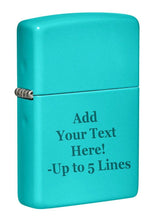 Load image into Gallery viewer, Zippo Lighter - Personalized Custom Message Engrave on Classic with Zippo Logo Windproof Lighter

