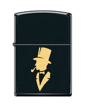 Load image into Gallery viewer, Zippo Lighter -Gentleman, Pipes, Smoker, Smoking Pipe Insert Black Matte #Z5520
