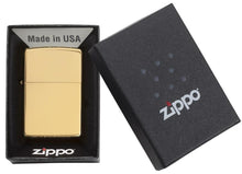 Load image into Gallery viewer, Zippo Lighter - Personalized Custom Message Engrave on Brass Windproof Lighter High Polish 254B
