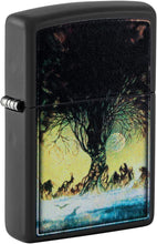 Load image into Gallery viewer, Zippo Frank Frazetta Tree Design Black Matte Pocket Lighter
