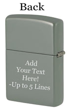 Load image into Gallery viewer, Zippo Lighter - Personalized Custom Message Engrave on Classic with Zippo Logo Windproof Lighter
