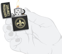 Load image into Gallery viewer, Zippo Southern Comfort Logo Black Matte Pocket Lighter
