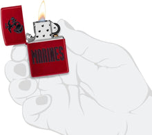 Load image into Gallery viewer, Zippo Lighter - Customize Message on U.S. Marine Corps Candy Apple Pocket 46418
