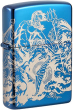 Load image into Gallery viewer, Zippo Lighter - Personalized Message Engraved Backside on Viking Design Windproof Lighter (Atlantis Greek Mythology 48787)
