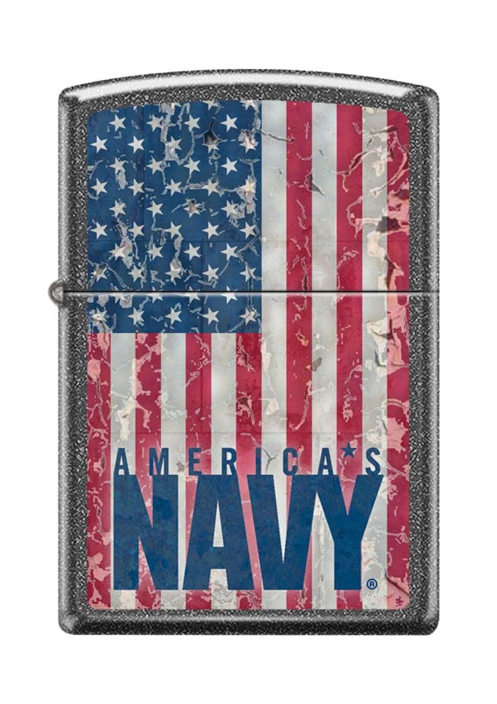 Zippo Lighter – Personalized Custom Message Engraved US Navy Marines USMC Design Windproof Lighter