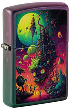 Load image into Gallery viewer, Zippo Lighter - Custom Engraved with Your Message for Distant Lands Design Iridescent Pocket Lighter 46238
