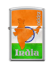 Load image into Gallery viewer, Zippo Lighter- World Country Map Flag Windproof Lighter (India Z5535)

