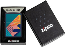 Load image into Gallery viewer, Zippo Retro Pattern Design Navy Matte Pocket Lighter
