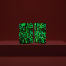 Load image into Gallery viewer, Zippo Customized Message on Rick Rietveld Glowing Swirls Glow in The Dark 46491
