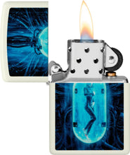 Load image into Gallery viewer, Zippo Lighter - Personalized Message Engraved Backside Woman Pop Art Windproof Lighter Tube Woman Glow in The Dark 48520
