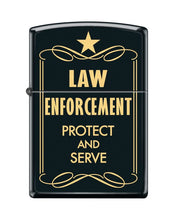 Load image into Gallery viewer, Zippo Lighter- Personalized Engrave Law Enforcement Black Matte #Z5440
