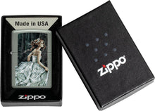 Load image into Gallery viewer, Zippo Victoria Frances Sage Pocket Lighter
