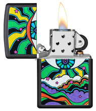Load image into Gallery viewer, Zippo Lighter - Personalized Customize Message Engrave on Backside for Black Light Design Eye Design 49699
