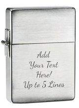 Load image into Gallery viewer, Zippo Lighter - Personalized Customize Message Engrave on Backside for Zippo Brand Design Logo Lighter (Lady Circa 1935)
